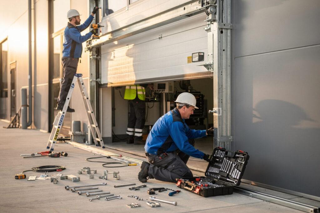 Montage, Austausch und Instandsetzung von Stocktoren – Rößler Industrietore GmbH